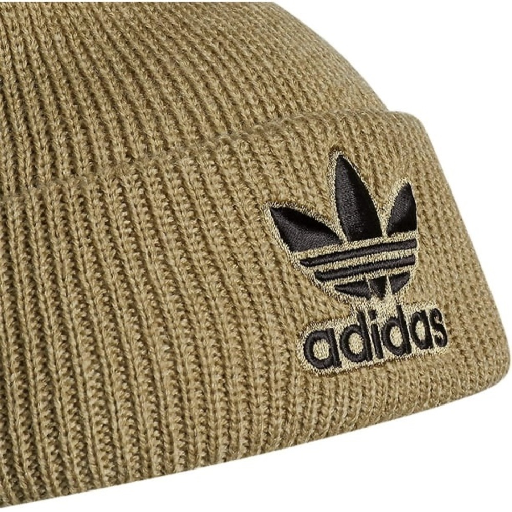 Adidas Knit Beanie Hat Warm Winter Knit Athletic Wear Orbit Gray Green Black